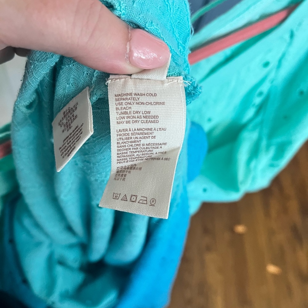 Free People Palm Springs Teal Ombre Swim Cover-Up - Picture 9 of 9